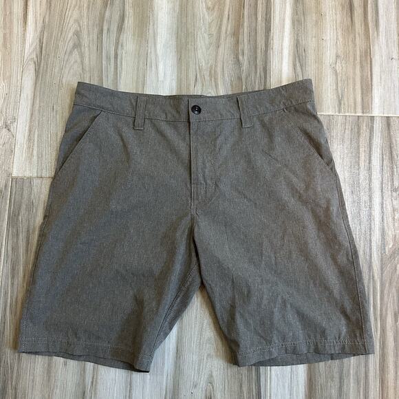 PrAna Shorts Mens Size 33 Waist Gray Active Hiking Outdoor Lightweight 8" Inseam - Picture 1 of 7